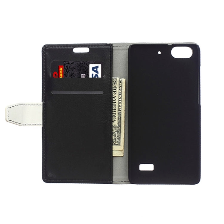 Horizontal Flip Color Matching Leather Case with Holder & Card Slots & Wallet for Huawei Honor 4C