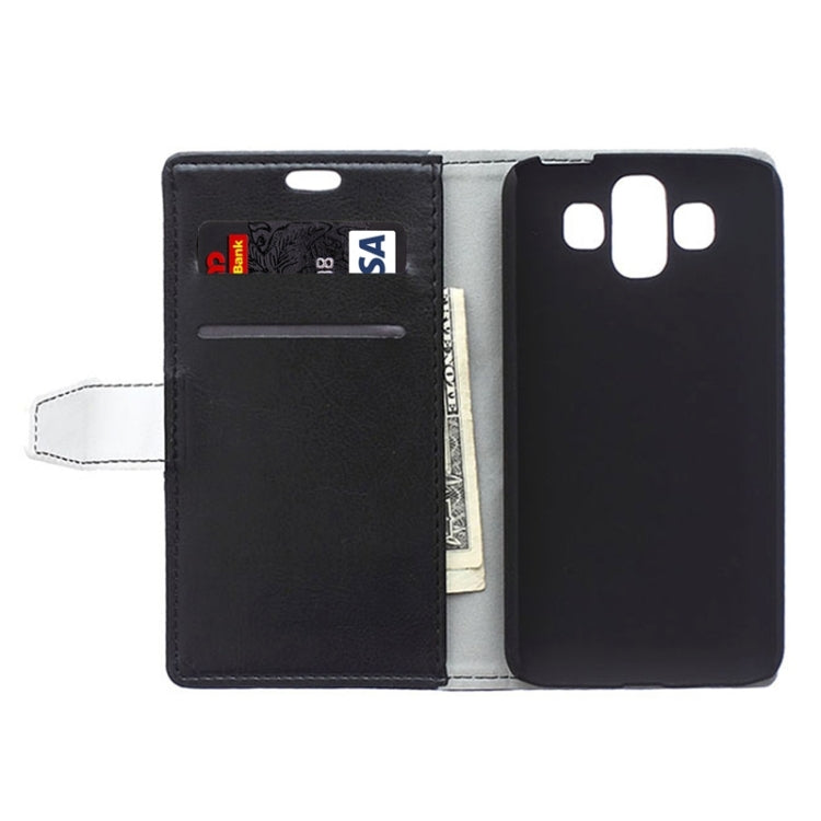 Crazy Horse Texture Horizontal Flip Color Matching Leather Case with Card Slots & Wallet & Holder for LG AKA