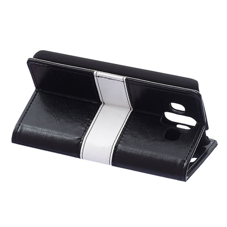 Crazy Horse Texture Horizontal Flip Color Matching Leather Case with Card Slots & Wallet & Holder for LG AKA