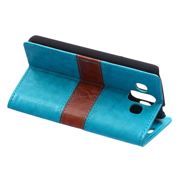 Crazy Horse Texture Horizontal Flip Color Matching Leather Case with Card Slots & Wallet & Holder for LG AKA