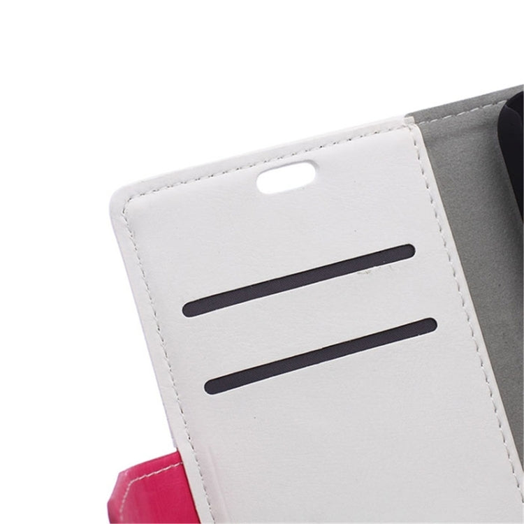 Crazy Horse Texture Horizontal Flip Color Matching Leather Case with Card Slots & Wallet & Holder for LG AKA