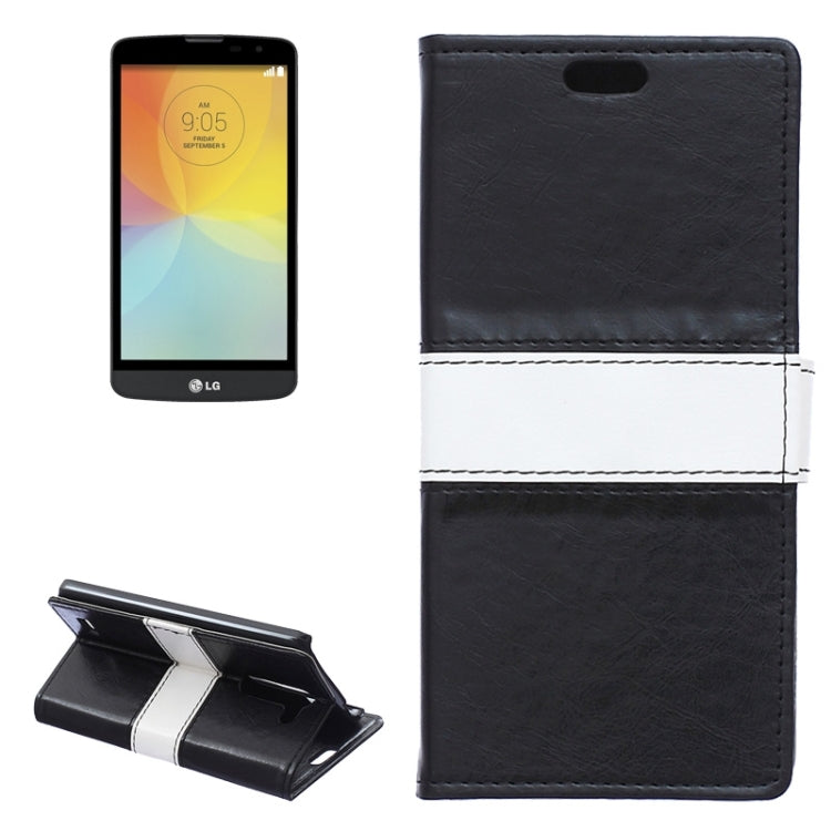 Crazy Horse Texture Horizontal Flip Color Matching Leather Case with Card Slots & Wallet & Holder for LG L Bello / D331