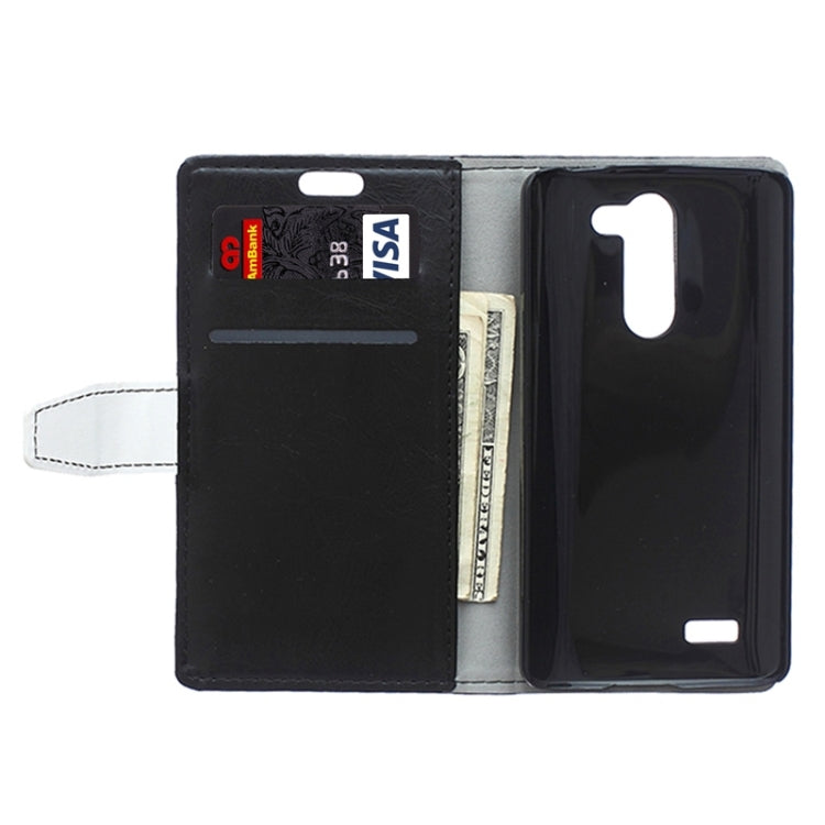 Crazy Horse Texture Horizontal Flip Color Matching Leather Case with Card Slots & Wallet & Holder for LG L Bello / D331
