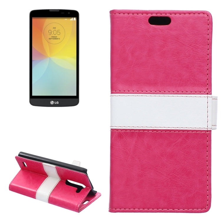 Crazy Horse Texture Horizontal Flip Color Matching Leather Case with Card Slots & Wallet & Holder for LG L Bello / D331