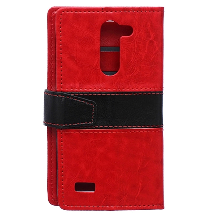 Crazy Horse Texture Horizontal Flip Color Matching Leather Case with Card Slots & Wallet & Holder for LG L Bello / D331