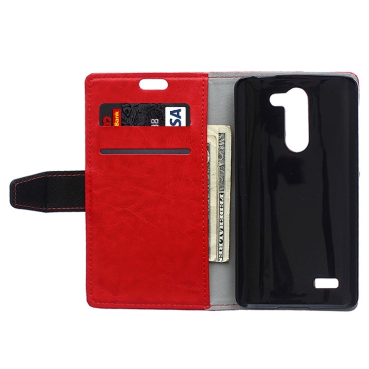 Crazy Horse Texture Horizontal Flip Color Matching Leather Case with Card Slots & Wallet & Holder for LG L Bello / D331