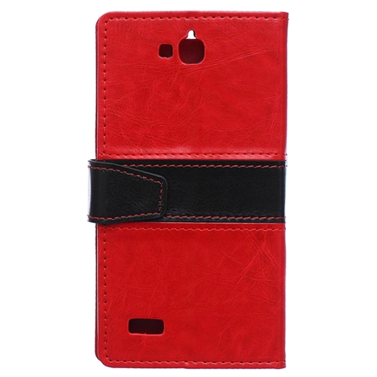 Horizontal Flip Color Matching Leather Case with Holder & Card Slots & Wallet for Huawei Honor Holly