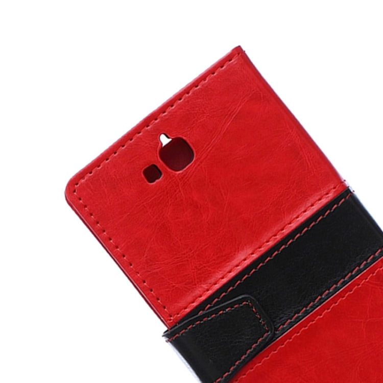Horizontal Flip Color Matching Leather Case with Holder & Card Slots & Wallet for Huawei Honor Holly