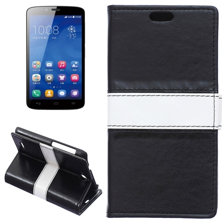 Horizontal Flip Color Matching Leather Case with Holder & Card Slots & Wallet for Huawei Honor Holly