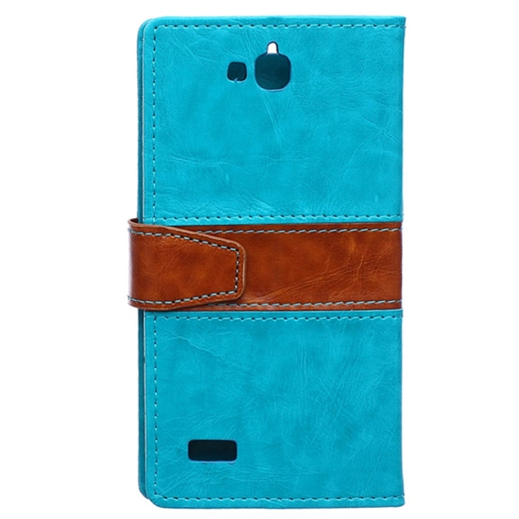 Horizontal Flip Color Matching Leather Case with Holder & Card Slots & Wallet for Huawei Honor Holly