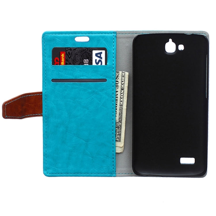 Horizontal Flip Color Matching Leather Case with Holder & Card Slots & Wallet for Huawei Honor Holly