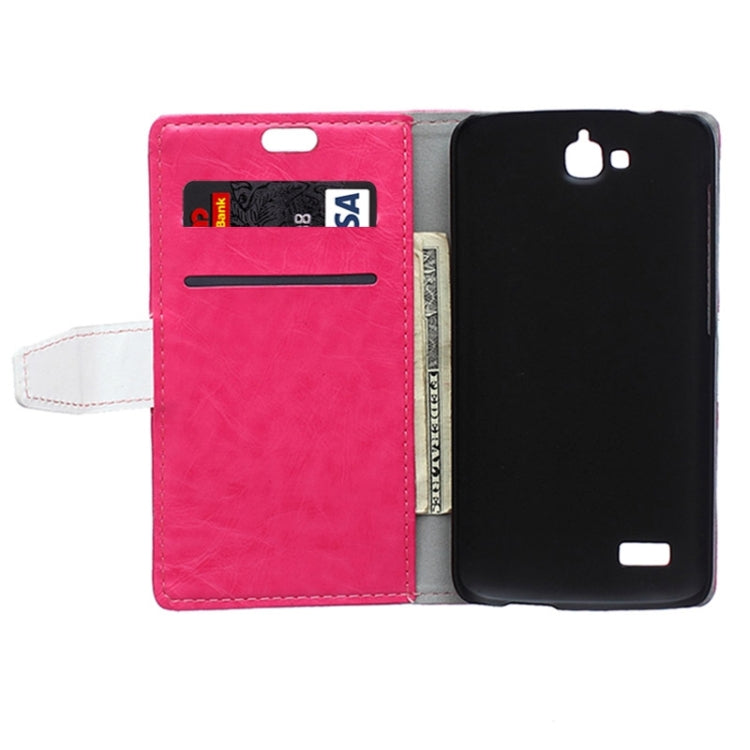 Horizontal Flip Color Matching Leather Case with Holder & Card Slots & Wallet for Huawei Honor Holly