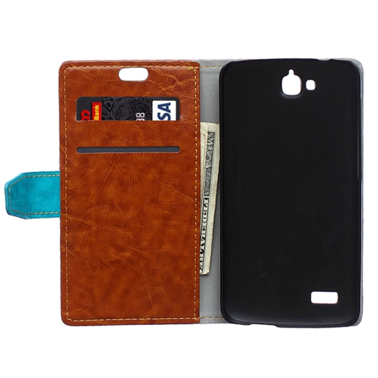 Horizontal Flip Color Matching Leather Case with Holder & Card Slots & Wallet for Huawei Honor Holly