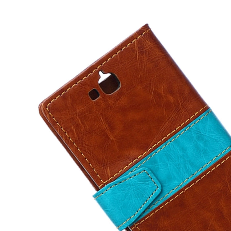 Horizontal Flip Color Matching Leather Case with Holder & Card Slots & Wallet for Huawei Honor Holly