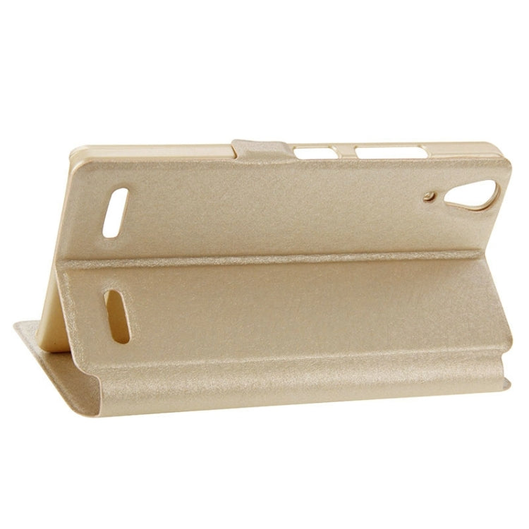 Horizontal Flip Leather Case with Holder & Caller ID Display & Unlock Window for Lenovo K3