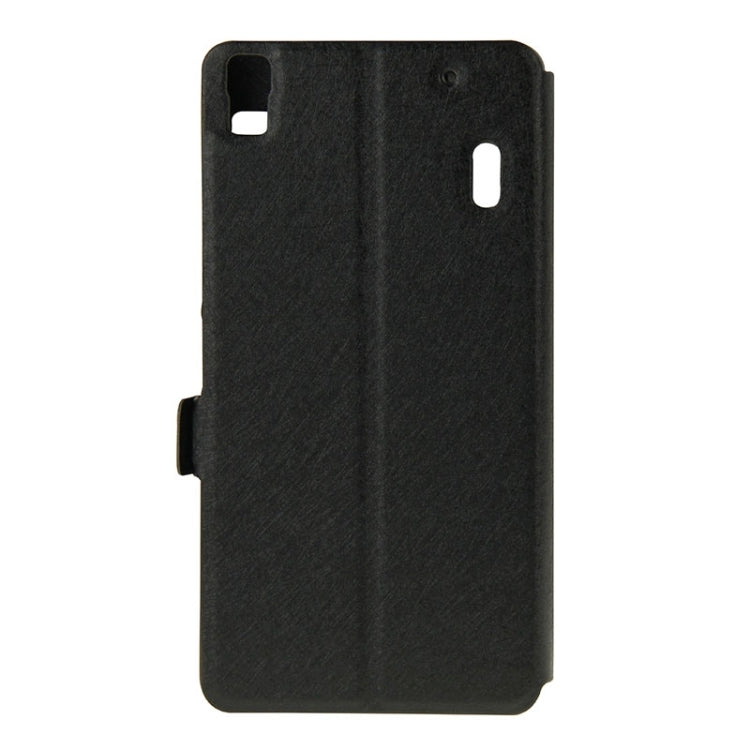 Horizontal Flip Leather Case with Holder & Caller ID Display Window & Unlock Window for Lenovo K3 Note