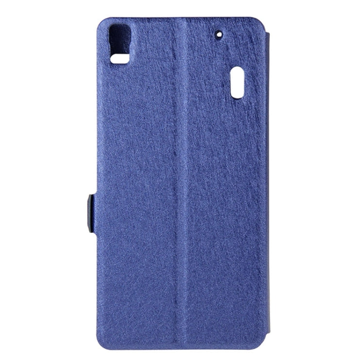 Horizontal Flip Leather Case with Holder & Caller ID Display Window & Unlock Window for Lenovo K3 Note