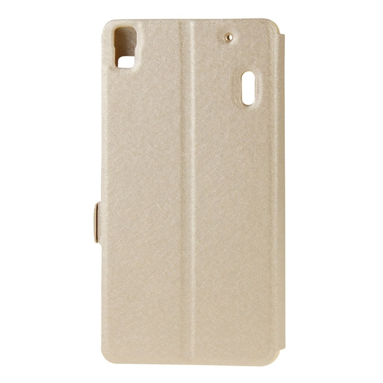 Horizontal Flip Leather Case with Holder & Caller ID Display Window & Unlock Window for Lenovo K3 Note