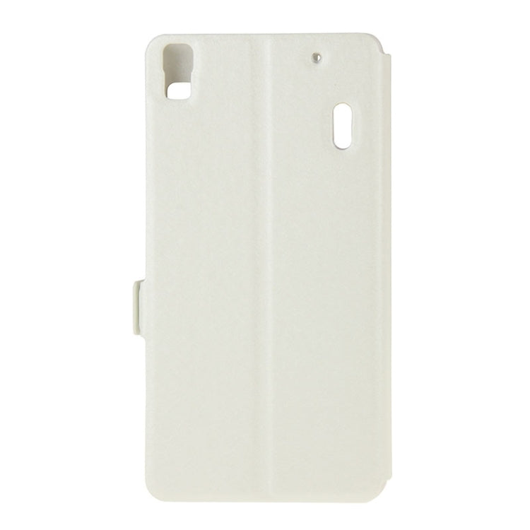 Horizontal Flip Leather Case with Holder & Caller ID Display Window & Unlock Window for Lenovo K3 Note