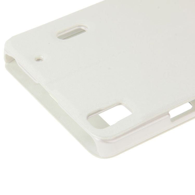 Horizontal Flip Leather Case with Holder & Caller ID Display Window & Unlock Window for Lenovo K3 Note