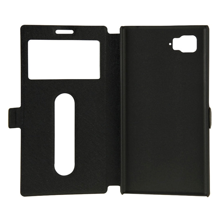 Horizontal Flip Leather Case with Holder & Caller ID Display Window & Unlock Window for Lenovo Vibe Z2