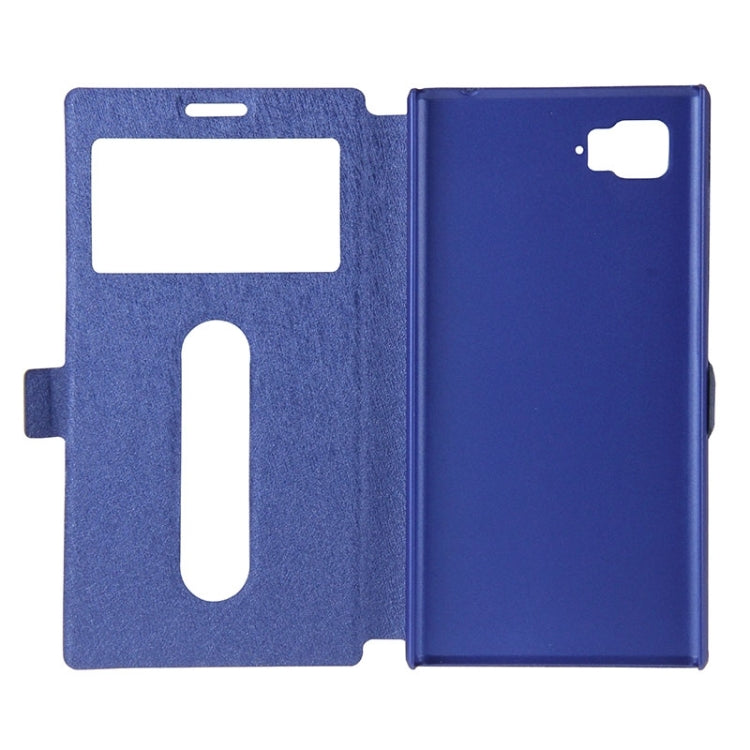 Horizontal Flip Leather Case with Holder & Caller ID Display Window & Unlock Window for Lenovo Vibe Z2