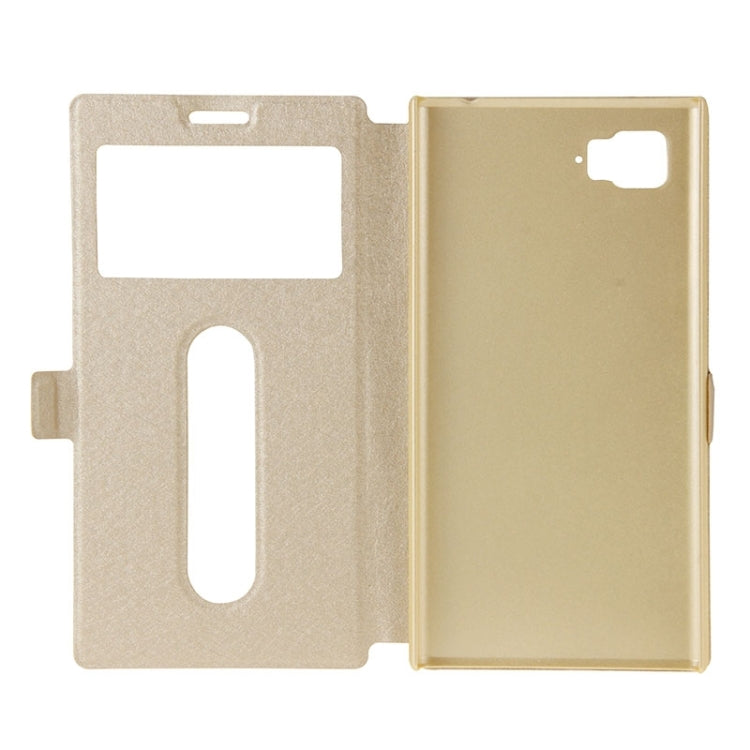 Horizontal Flip Leather Case with Holder & Caller ID Display Window & Unlock Window for Lenovo Vibe Z2