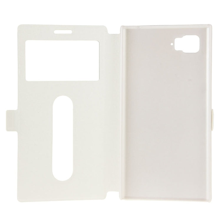 Horizontal Flip Leather Case with Holder & Caller ID Display Window & Unlock Window for Lenovo Vibe Z2