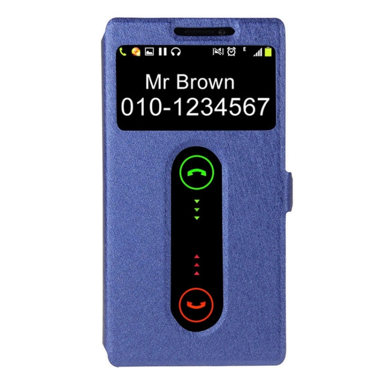 Horizontal Flip Leather Case with Holder & Caller ID Display Window & Unlock Window for Lenovo Vibe Z2 Pro / K920