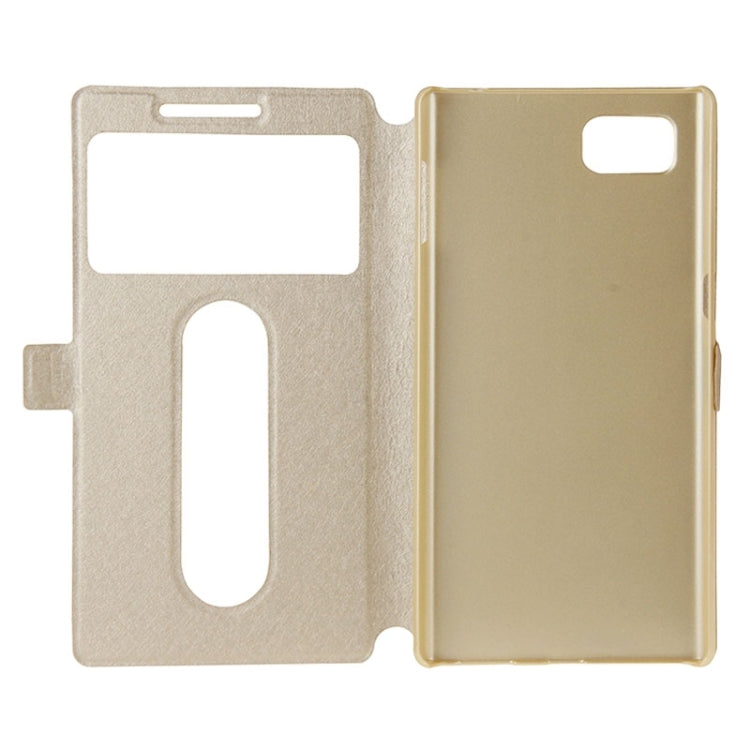 Horizontal Flip Leather Case with Holder & Caller ID Display Window & Unlock Window for Lenovo Vibe Z2 Pro / K920