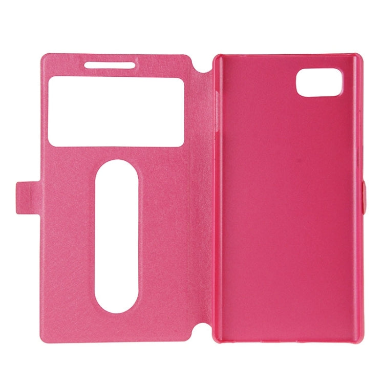 Horizontal Flip Leather Case with Holder & Caller ID Display Window & Unlock Window for Lenovo Vibe Z2 Pro / K920