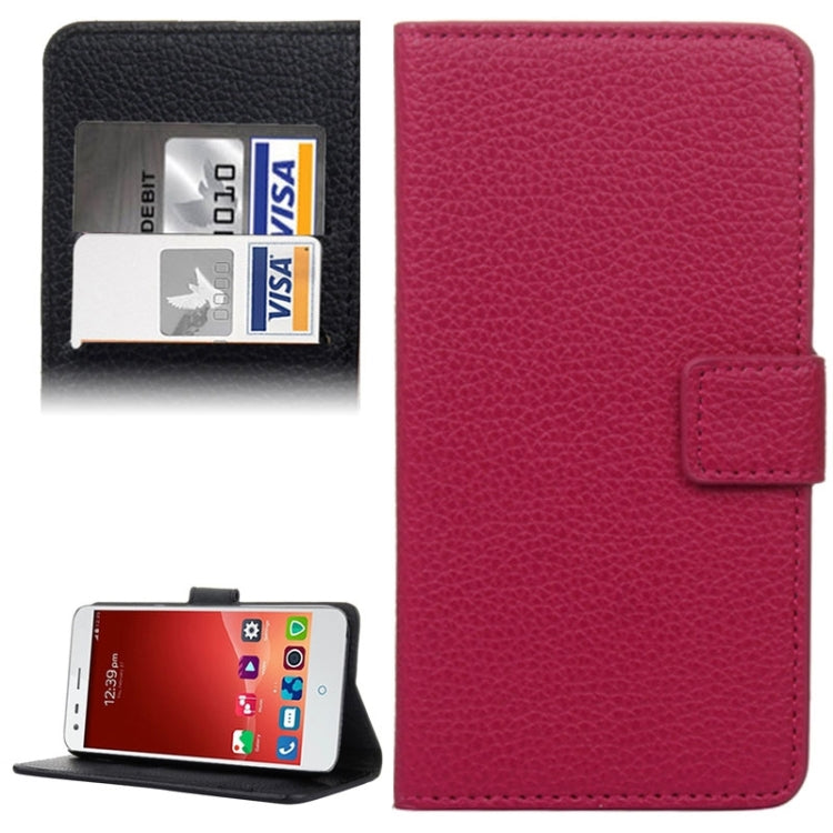 Litchi Texture Leather Case with Holder & Card Slots & Wallet for ZTE Blade S6