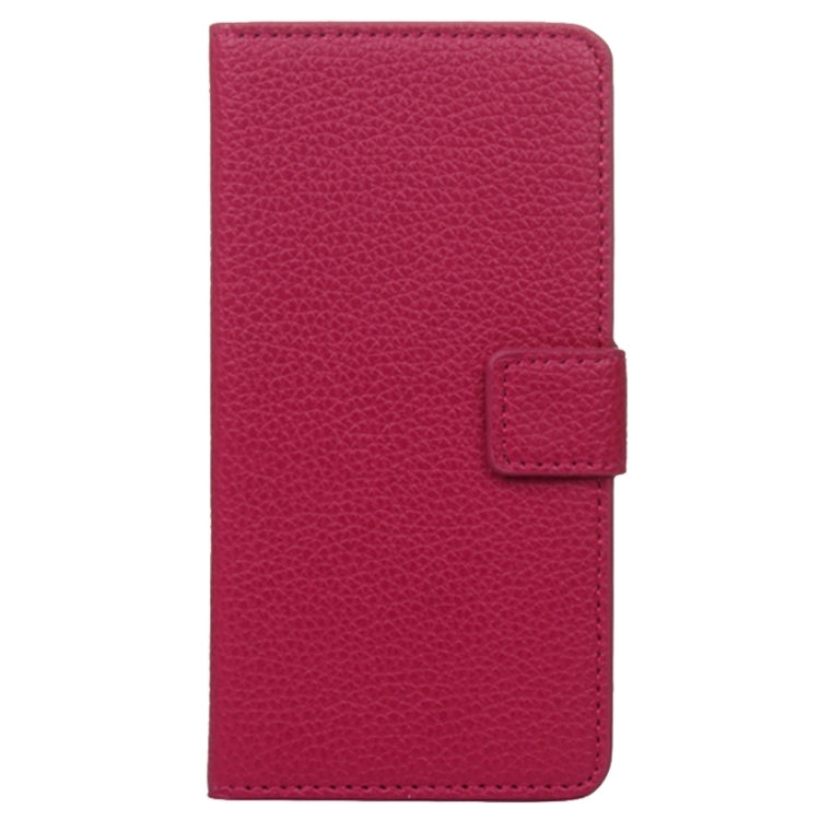 Litchi Texture Leather Case with Holder & Card Slots & Wallet for Xiaomi Mi 4i(Magenta)