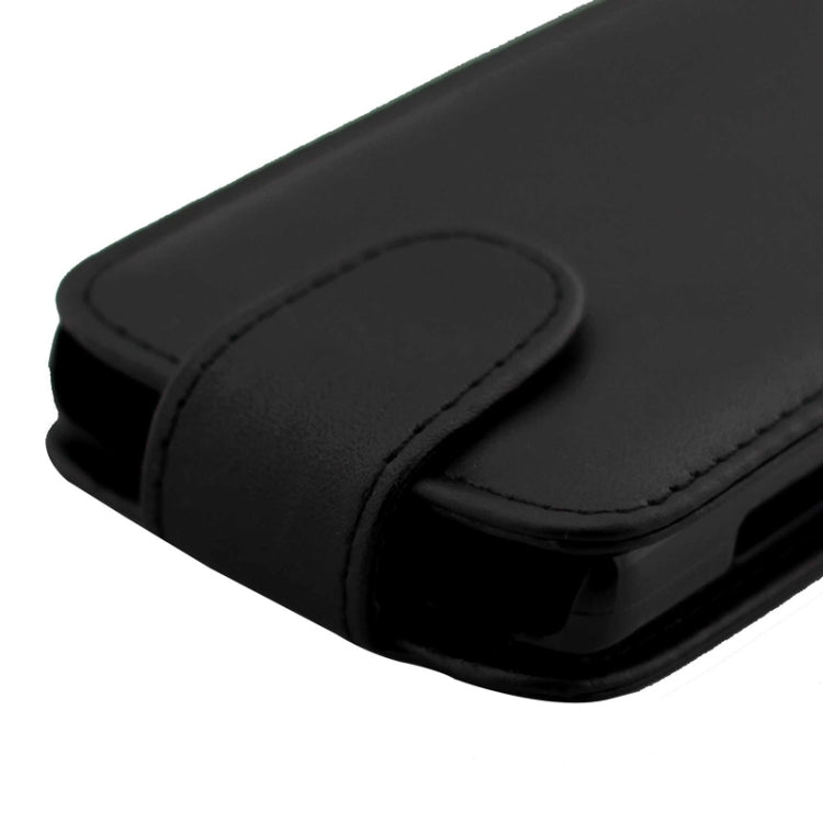 Vertical Flip Magnetic Button Leather Case for LG Joy / H220(Black)