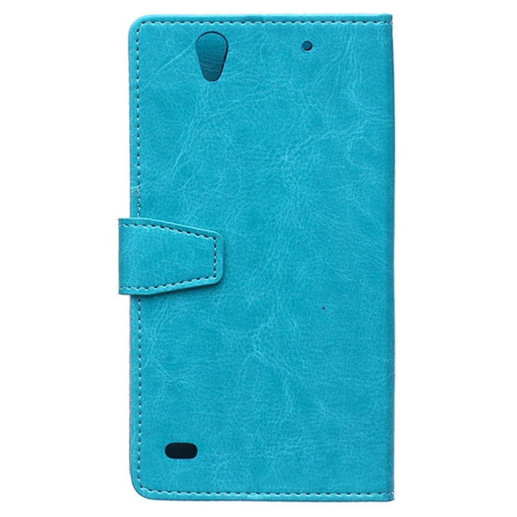 Crazy Horse Texture Horizontal Flip Magnetic Buckle Leather Case with Card Slots & Wallet & Holder for Sony Xperia C4