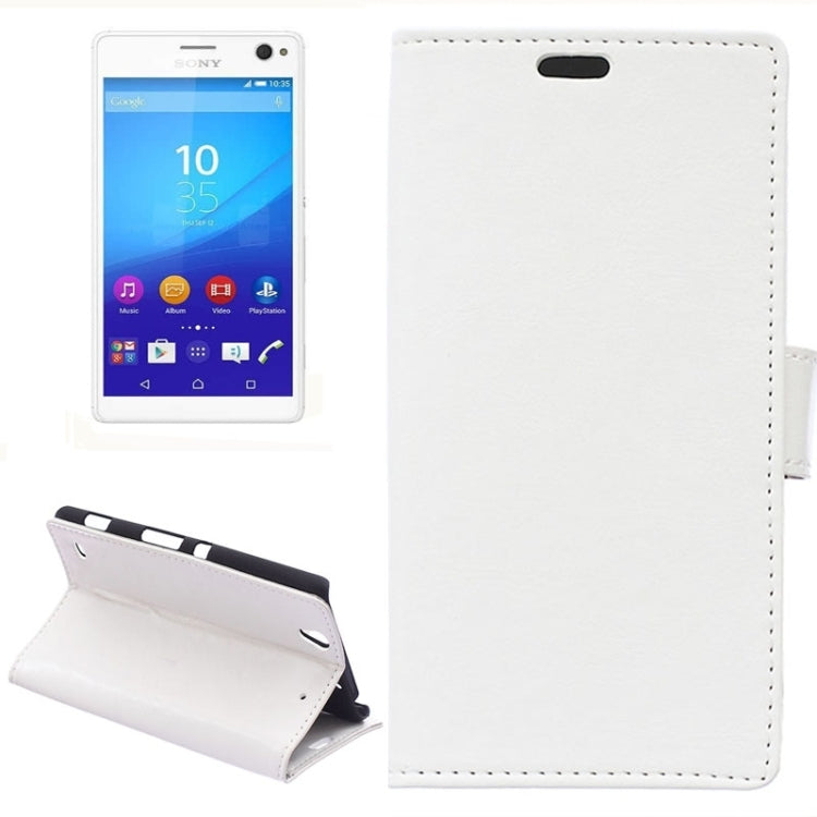 Crazy Horse Texture Horizontal Flip Magnetic Buckle Leather Case with Card Slots & Wallet & Holder for Sony Xperia C4