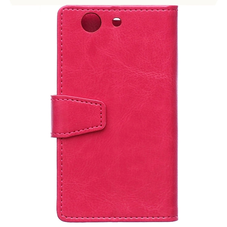 Crazy Horse Texture Horizontal Flip Magnetic Buckle Leather Case with Card Slots & Wallet & Holder for Sony Xperia Z4 Compact