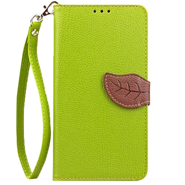 For HTC Desire 816 Leaf Magnetic Snap Litchi Texture Horizontal Flip Leather Case with Card Slots & Holder & Wallet & Lanyard