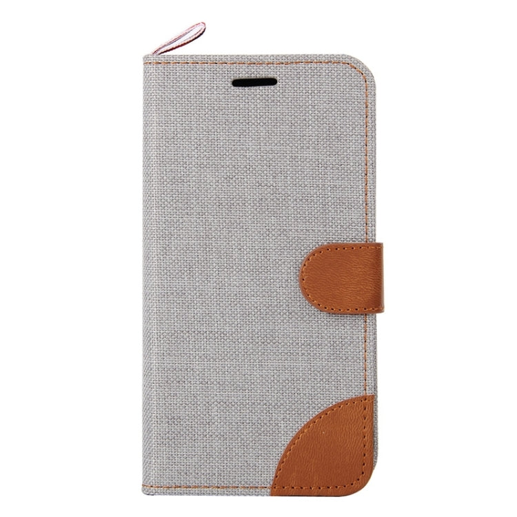 Denim Texture Leather Case with Card Slots & Holder & Lanyard for Sony Xperia E4