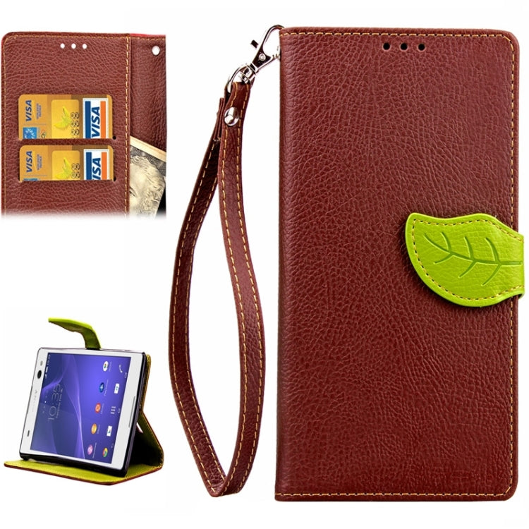 Litchi Texture Horizontal Leather Case with Holder & Card Slots & Wallet & Lanyard for Sony Xperia C3 / D2533