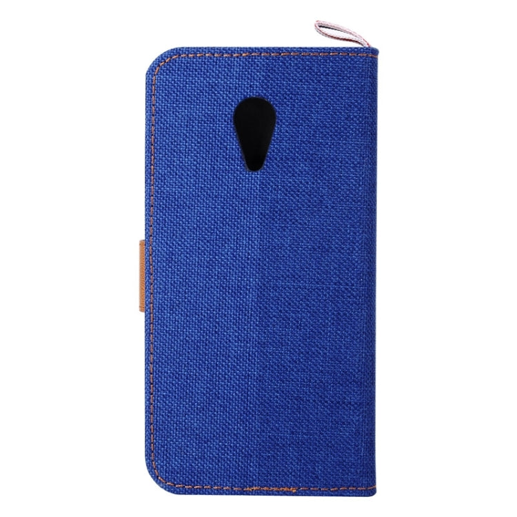 Denim Texture Leather Case with Card Slots & Holder & Lanyard for Moto G(2nd Gen.)