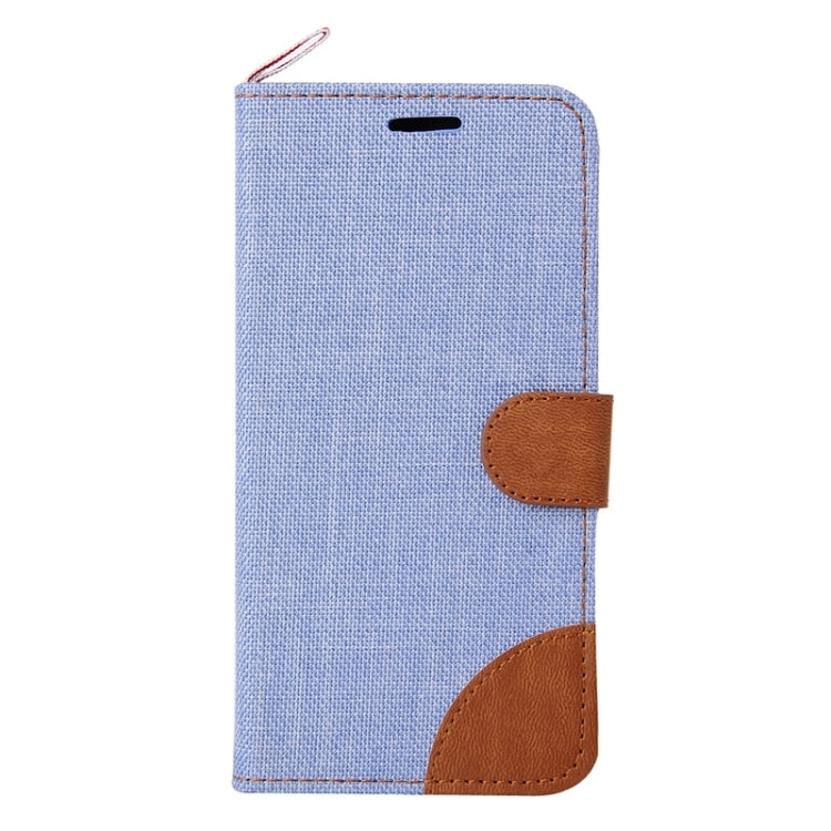 Denim Texture Leather Case with Card Slots & Holder & Lanyard for Moto G(2nd Gen.)