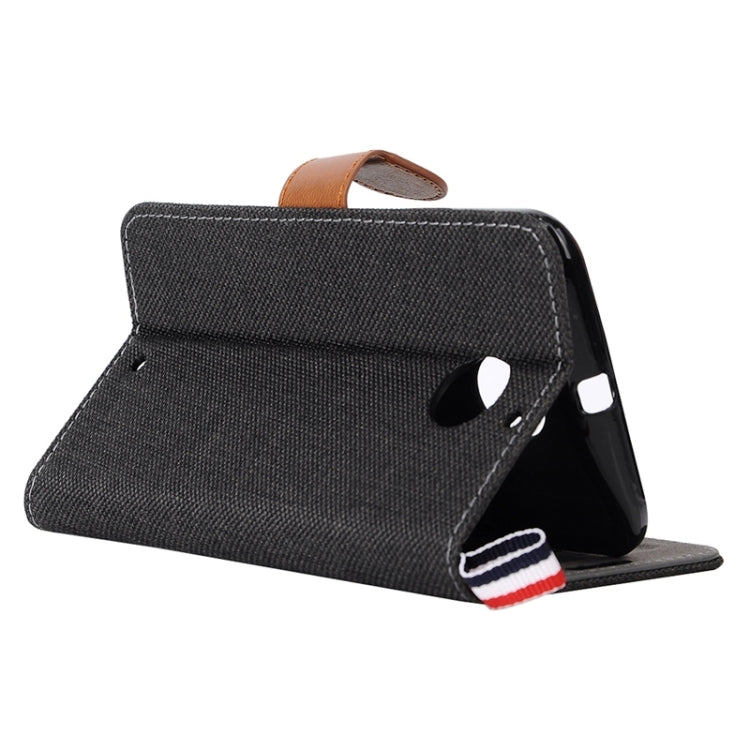 Denim Texture Leather Case with Card Slots & Holder & Lanyard for Moto X(2nd Gen.)