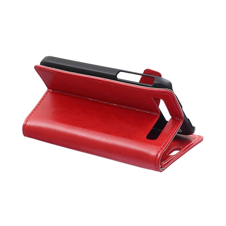 Crazy Horse Texture Horizontal Flip Solid Color Magnetic Buckle Leather Case with Holder & Card Slots & Wallet for Blackberry Classic / Q20