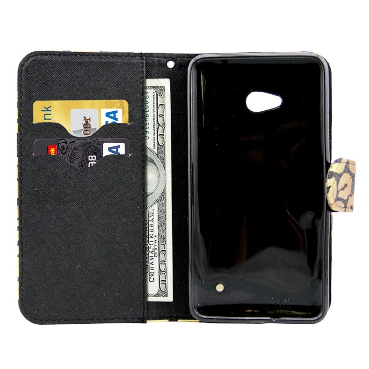 Lips Pattern Leather Case with Holder & Card Slots & Wallet for Microsoft Lumia 640