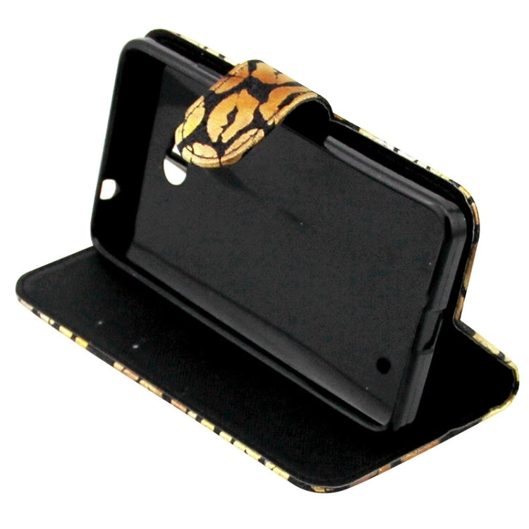 Lips Pattern Leather Case with Holder & Card Slots & Wallet for Microsoft Lumia 640