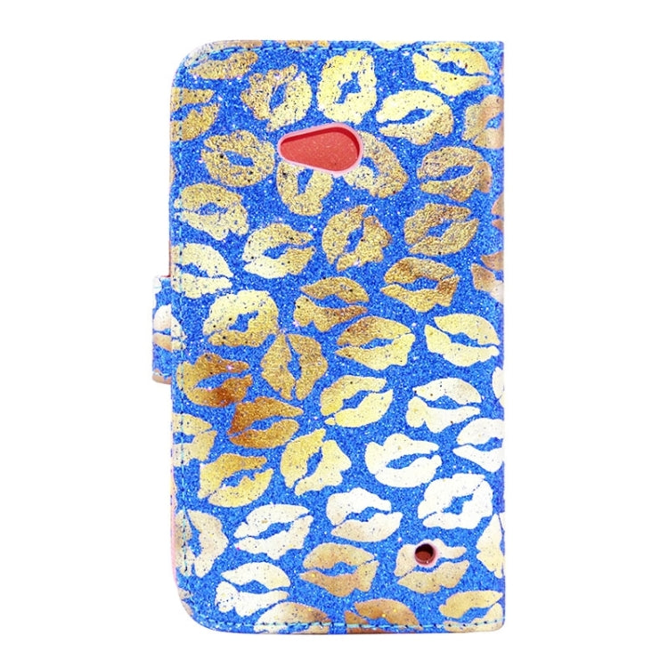 Lips Pattern Leather Case with Holder & Card Slots & Wallet for Microsoft Lumia 640