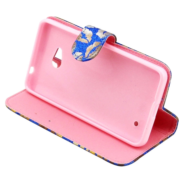 Lips Pattern Leather Case with Holder & Card Slots & Wallet for Microsoft Lumia 640