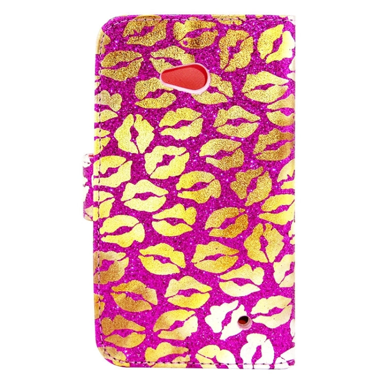 Lips Pattern Leather Case with Holder & Card Slots & Wallet for Microsoft Lumia 640