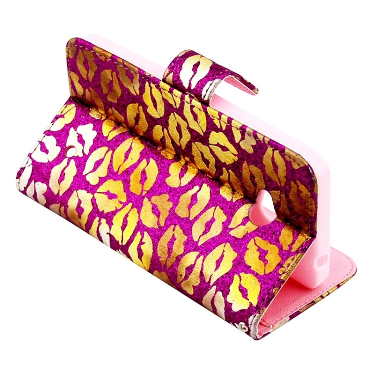 Lips Pattern Leather Case with Holder & Card Slots & Wallet for Microsoft Lumia 640